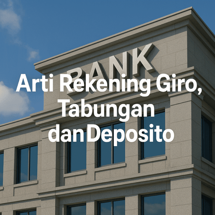 Arti Rekening Giro, Tabungan, dan Deposito di Bank